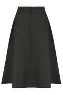 Monroe Skirt in Schwarz Denim | Weekend Doll | Damenrock - Bright House Vintage