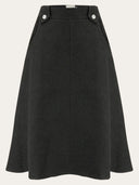 Monroe Skirt in Schwarz Denim – Weekend Doll