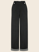Monroe Trousers in Black Denim – Weekend Doll