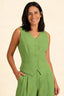 Nancy Waistcoast in Green | Pretty Vacant - Bright House Vintage