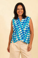 Nikki Top in Bauhaus Moons | Pretty Vacant - Bright House Vintage
