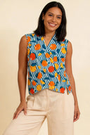 Nikki Top in Oranges | Pretty Vacant - Bright House Vintage