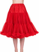 Petticoat Lifeforms by Banned Retro in Red, 66 cm, on model