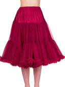 Petticoat Lifeforms von Banned Retro in Bordeaux, 66 cm, am Model
