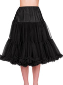 Petticoat Lifeforms von Banned Retro in Schwarz, 66 cm, am Model