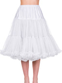 Petticoat Lifeforms von Banned Retro in Weiß, 66 cm, am Model