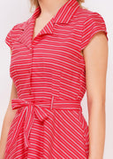 Pinstripe Dress | Circus Clothing - Bright House Vintage