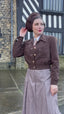1940s Americana Button Jacket Brown | The House of Foxy