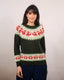 Pullover Fox Fairisle in Dunkelgrün | Pretty Vacant | Damenstrickpullover - Bright House Vintage