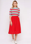 Red Berries Skirt | Circus Clothing - Bright House Vintage