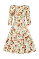 Robyn Floral Swing Dress | Hearts & Roses | Damenkleid - Bright House Vintage