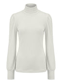 Rollkragenshirt Leiza in Creme | Femkit | Damenshirt - Bright House Vintage