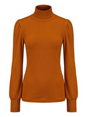 Rollkragenshirt Leiza in Rost | Femkit | Damenshirt - Bright House Vintage