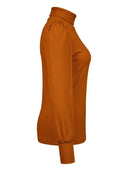 Rollkragenshirt Leiza in Rost | Femkit | Damenshirt - Bright House Vintage