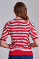 Ruby Lobster Jumper in Rot | Banned Retro - Bright House Vintage