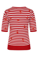 Ruby Lobster Jumper in Rot | Banned Retro - Bright House Vintage