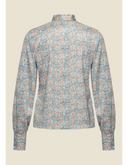 Ruffle Blouse Autumn Bloom | Very Cherry | Damenbluse - Bright House Vintage