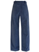 Samthose Charlie in Blau | Femkit | Damenhose - Bright House Vintage