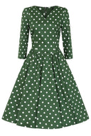 Savannah Polka Dot Swing Dress - Bright House Vintage