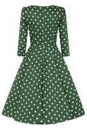 Savannah Polka Dot Swing Dress - Bright House Vintage
