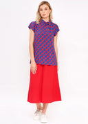 Schluppenbluse Flamingo | Circus Clothing - Bright House Vintage