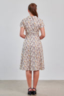 Shirley Seaside Dress in Cream | Banned Retro - Bright House Vintage