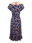 The Silverscreen Sailorette Dress in Blue Print | Emmy Design | Damenkleid - Bright House Vintage