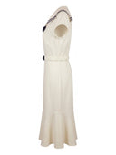 The Silverscreen Sailorette Dress in Cream White | Emmy Design | Damenkleid - Bright House Vintage