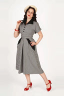 Sophia Dress in Dogtooth | Weekend Doll - Bright House Vintage