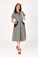 Sophia Dress in Dogtooth | Weekend Doll - Bright House Vintage