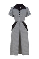 Sophia Dress in Dogtooth | Weekend Doll - Bright House Vintage