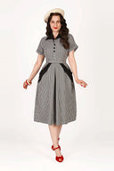 Sophia Dress in Dogtooth | Weekend Doll - Bright House Vintage
