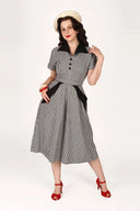 Sophia Dress in Dogtooth | Weekend Doll - Bright House Vintage