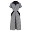 Sophia Dress in Dogtooth | Weekend Doll | Damenkleid - Bright House Vintage