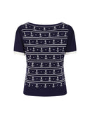 Stricktop Nellie Anchors in Navy | Banned Retro | Damentop - Bright House Vintage