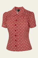 That Same Old Favorite Blouse in Red | Emmy Design - Bright House Vintage