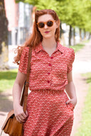 That Same Old Favorite Blouse in Red | Emmy Design - Bright House Vintage