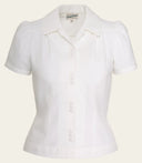 That Same Old Favorite Blouse in White | Emmy Design - Bright House Vintage