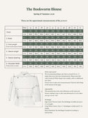 The Bookworm Blouse in White | Emmy Design - Bright House Vintage