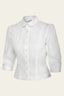 The Bookworm Blouse in White | Emmy Design - Bright House Vintage