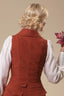 The Dapper Dame Waistcoat aus rostfarbener Baumwolle | Emmy Design | Damenweste - Bright House Vintage