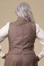 The Dapper Dame Waistcoat in Haselnuss | Emmy Design | Damenweste - Bright House Vintage