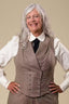 The Dapper Dame Waistcoat in Haselnuss | Emmy Design | Damenweste - Bright House Vintage