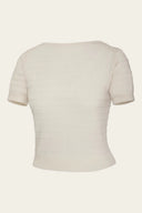 The Emmy Goes to Paris Top in Ivory | Emmy Design - Bright House Vintage