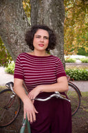 The Emmy Goes to Paris Top in Red | Emmy Design - Bright House Vintage