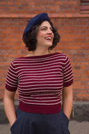 The Emmy Goes to Paris Top in Red | Emmy Design - Bright House Vintage