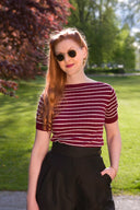 The Emmy Goes to Paris Top in Red | Emmy Design - Bright House Vintage