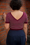 The Emmy Goes to Paris Top in Red | Emmy Design - Bright House Vintage