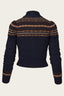 The Fair Isle Knit Jacket aus navyfarbener Wolle | Emmy Design | Damenstrickjacke - Bright House Vintage