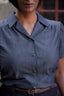 The Famous Favorite Blouse aus dunkelblauem Denim | Emmy Design | Damenbluse - Bright House Vintage